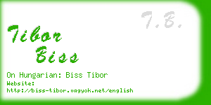 tibor biss business card